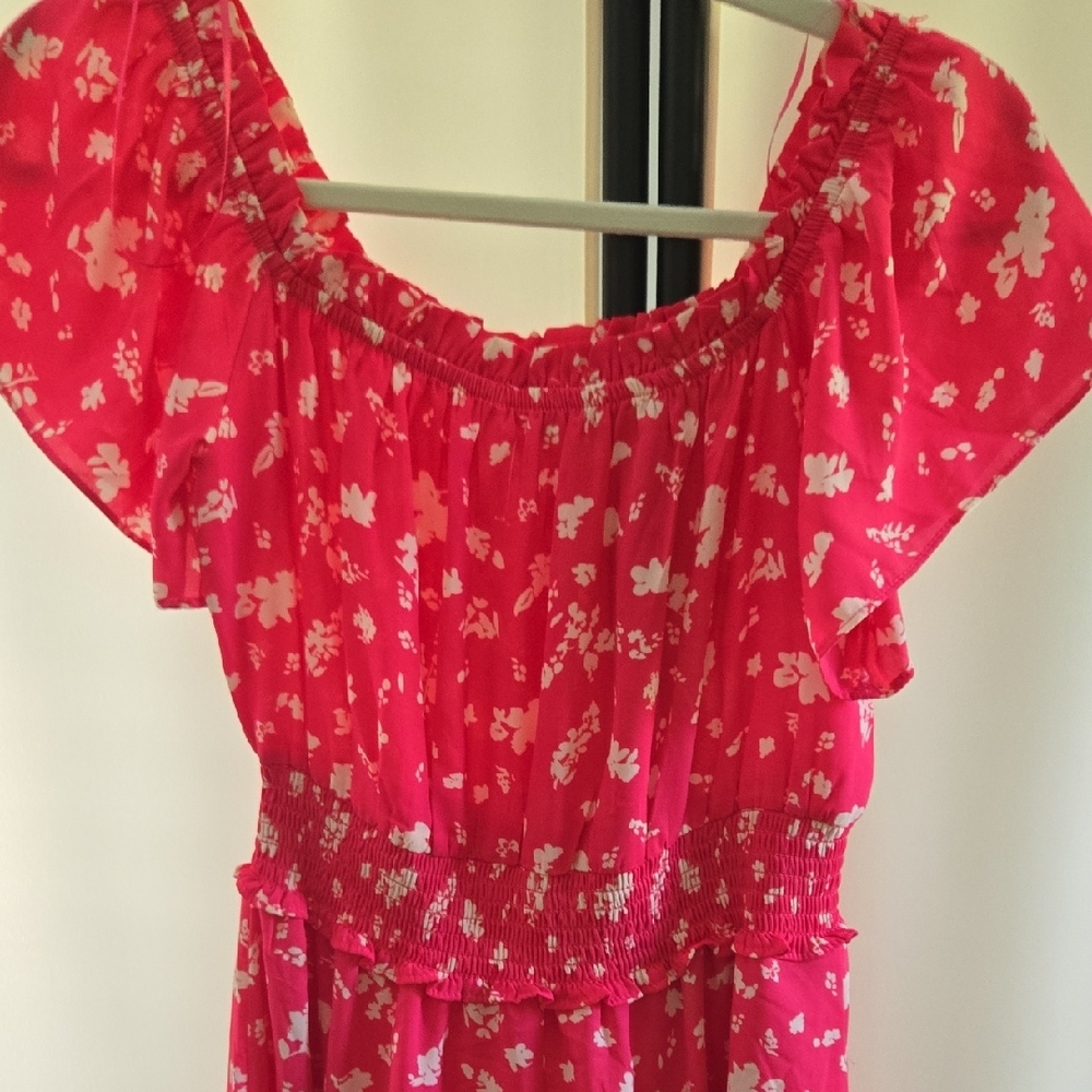 Sienna Sky Vibrant Pink Floral Dress - Picture 4 of 5